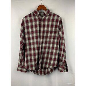 St. Johns Bay Men’s Classic Fit Plaid Button-Down Flannel Shirt - Size S